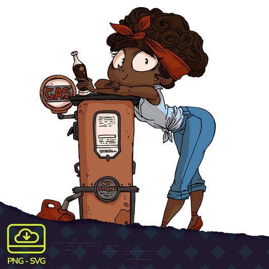 Gaspump Sophie - Digital Format - PNG & SVG